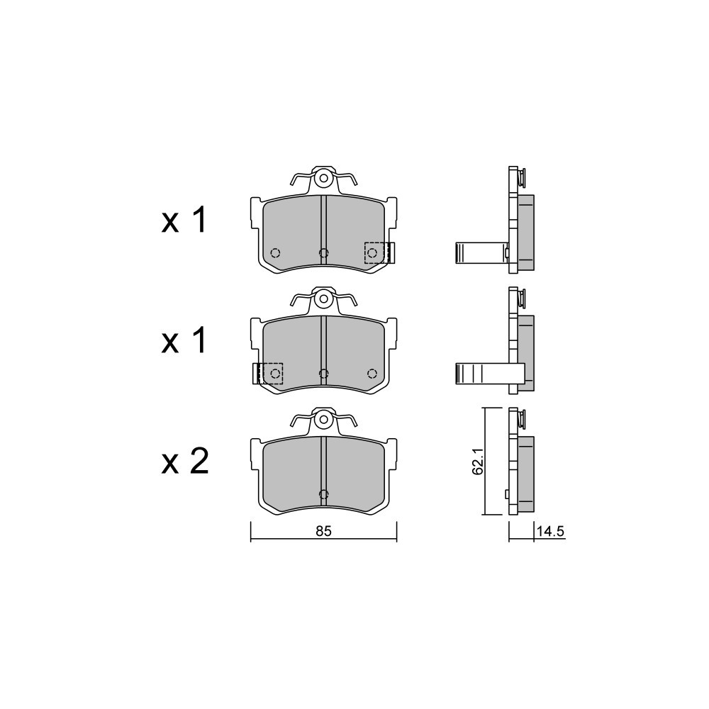 Plaquettes de frein GT2i Club Arrière pour ROVER 800 Coupe 4.0 4x4 218cv 1992-08-01-1999-02-01 - GT-PC7071 - 3666618587981