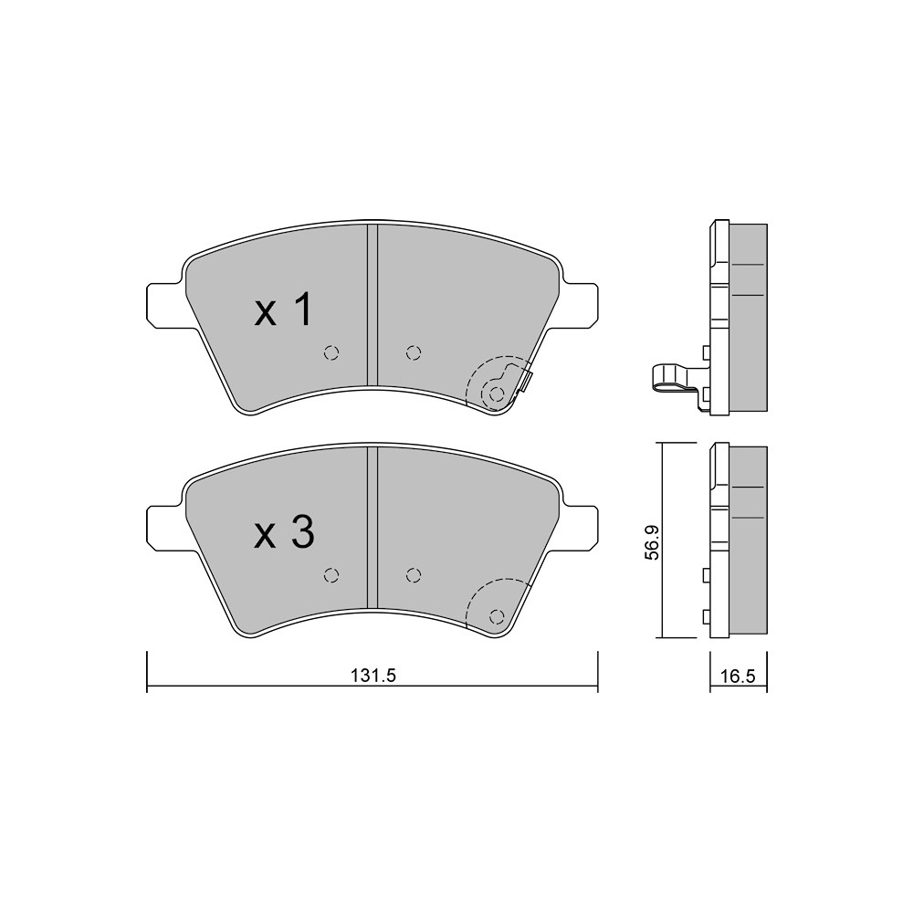 Plaquettes de frein GT2i Club Avant pour FIAT Sedici (FY_, 189_) 1.9 JTS (939AXA1B) 161cv 2006-06-01-2014-10-01 - GT-PC7180 - 3666618588049
