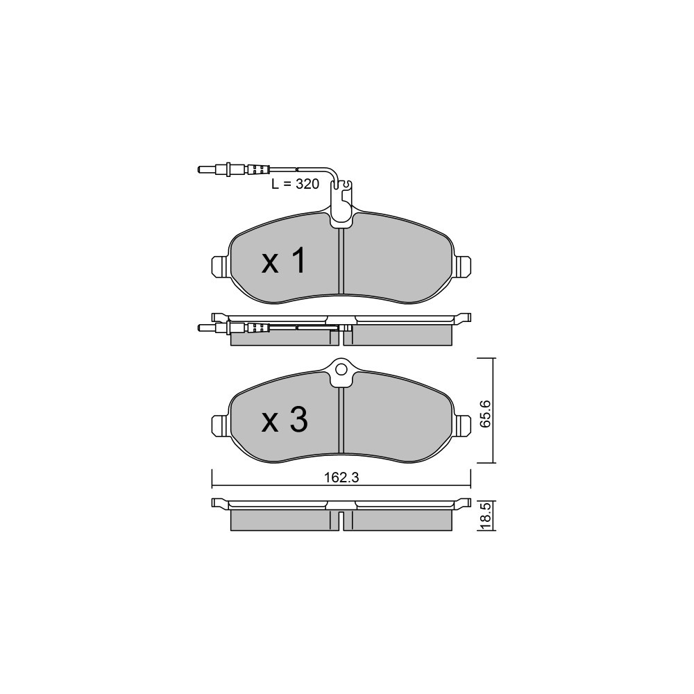 GT2i Club Avant remblokken voor PEUGEOT Expert Tepee (VF3X_) 2.0 HDi 165 164pk 2007-01-01- - GT-PC7230 - 3666618588131