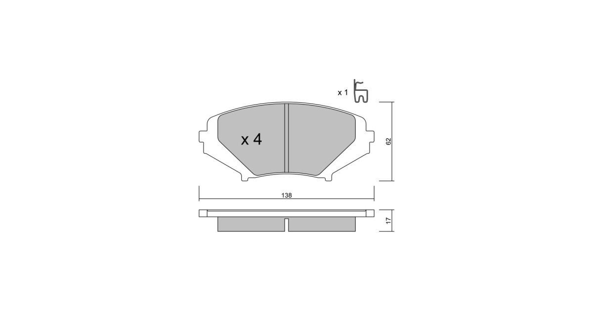 Plaquettes de frein GT2i Club Avant pour MAZDA RX-8 (SE, FE) 1.3 232cv 2003-10-01-2012-06-01