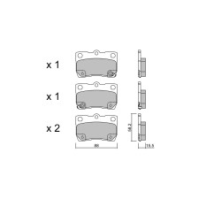 GT2i Club achterremblokken voor LEXUS IS C (GSE2_) 350 319pk 2009-04-01- - GT-PC7770 - 3666618588520