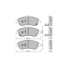 GT2i Club Avant remblokken voor HONDA CR-V III (RE_) 2.4 188pk 2006-06-01- - GT-PC8050 - 3666618588834