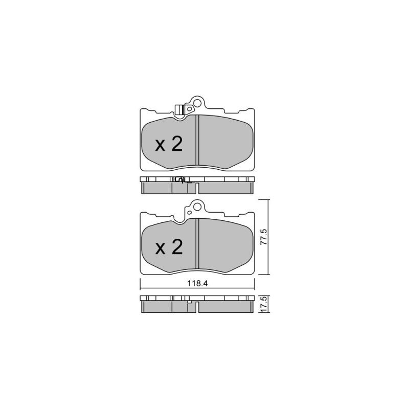 GT2i Club Avant remblokken voor LEXUS GS IV (_L1_) 450h (GWL10_) 346pk 2011-09-01- - GT-PC8150 - 3666618588919