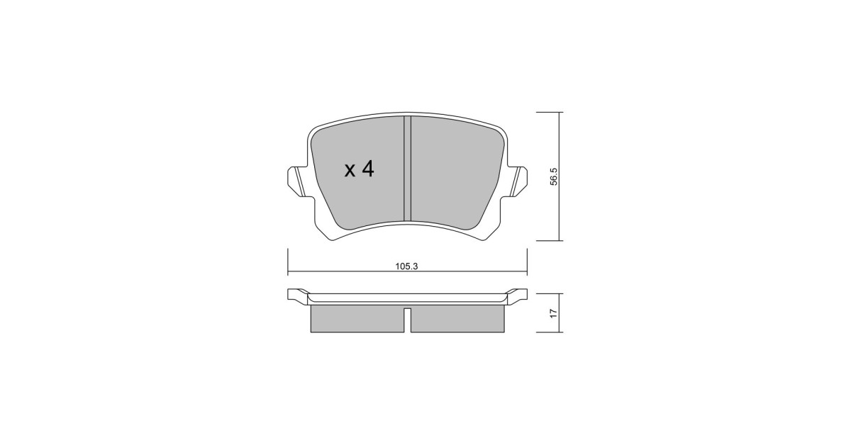 Plaquettes de frein GT2i Club Arrière pour VOLKSWAGEN Passat (36) 1.4i TSI, 1.8 TSI, 2.0i TSI 2011-14 - Etriers de frein Trw 