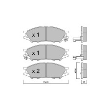 Plaquettes de frein GT2i Club Avant pour NISSAN Almera II (N16) 2.2 dCi 136cv 2000-04-01-