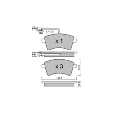 GT2i Club Avant remblokken voor RENAULT Kangoo II (KW0/1_) / Grand Kangoo 1.5 Blue dCi 115 116pk 2008-02-01- - GT-PC8281 - 3666618589022