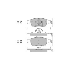 GT2i Club Avant remblokken voor RENAULT Arkana I (LCM_) 1.3 TCe 160 EDC 158pk 2019-08-01- - GT-PC8330 - 3666618589077