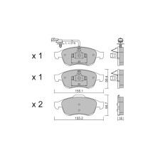 GT2i Club Avant remblokken voor MERCEDES BENZ T-Klasse (W420) 2.0 TCe 220 221pk 2022-05-01- - GT-PC8333 - 3666618589107