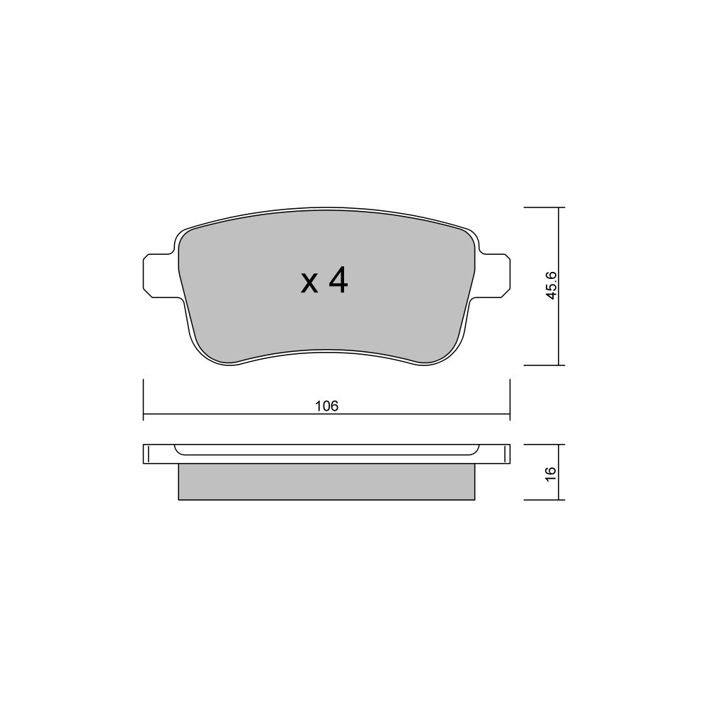 GT2i Club remblokken achter voor RENAULT Clio V (B7_) 37 310pk 2019-06-01- - GT-PC8340 - 3661768238004