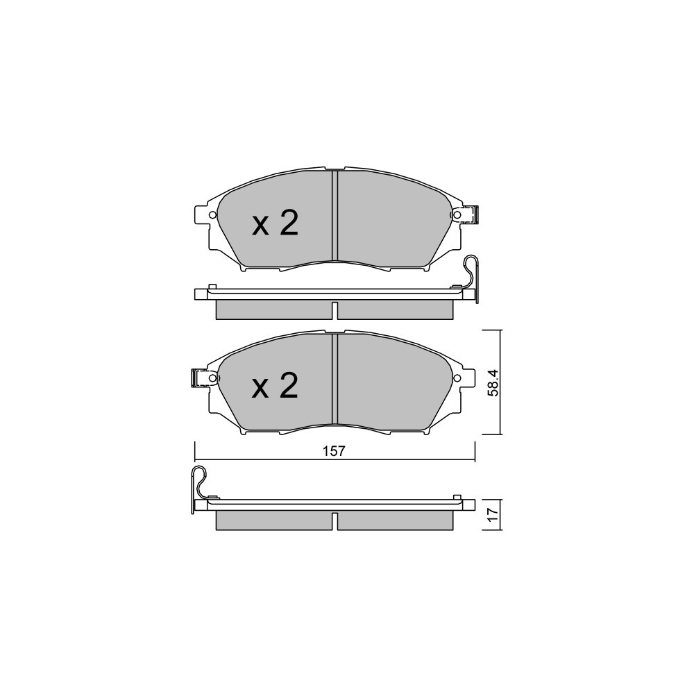 Plaquettes de frein GT2i Club Avant pour INFINITI Q60 Cabrio 3.7 AWD 351cv 2013-10-01- - GT-PC8350 - 3666618589114
