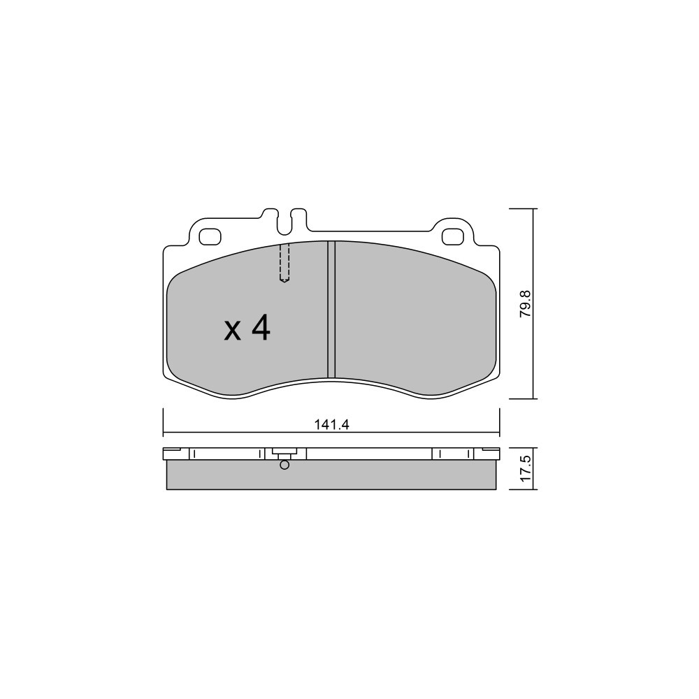 GT2i Club Front brake pads for MERCEDES BENZ Classe E IV (W212) E 500 4-matic (212.291) 408cv 2009-01-01-2016-12-01 - GT-PC8440 - 3666618589206