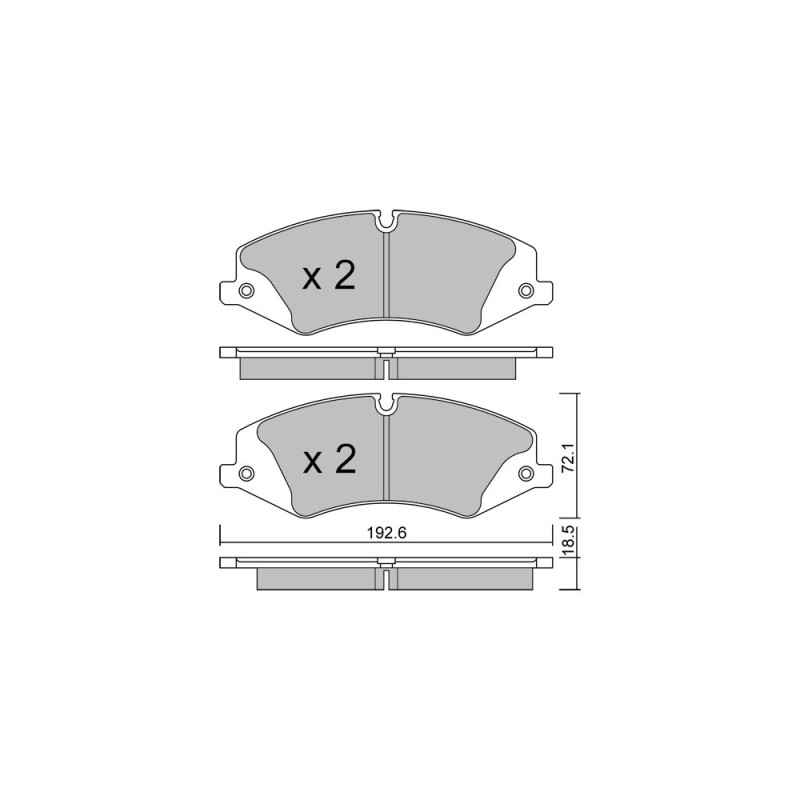 GT2i Club Avant remblokken voor LAND ROVER Range Rover III (L322) 5.0 4x4 510pk 2002-03-01-2012-08-01 - GT-PC8530 - 3666618589282