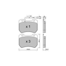 Plaquettes de frein GT2i Club Avant pour ALFA ROMEO 159 1.8i 16V, 1.9JTS, 1.9JTD, 2.0JTD, 2.2JTS 05-12 - Etriers de frein Brembo