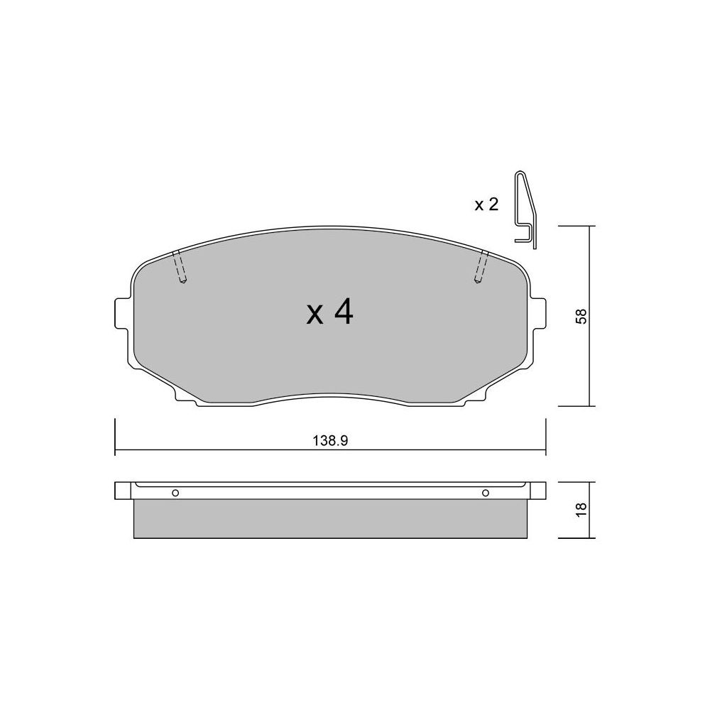 Plaquettes de frein GT2i Club Avant pour MAZDA CX-9 I (TB) 3.7 AWD 278cv 2006-09-01- - GT-PC8890 - 3666618589572