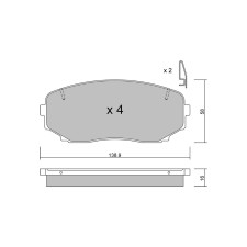 Plaquettes de frein GT2i Club Avant pour MITSUBISHI Outlander III (GG_W, GF_W, ZJ) 2.3 MZR DISI Turbo 238cv 2012-08-01-