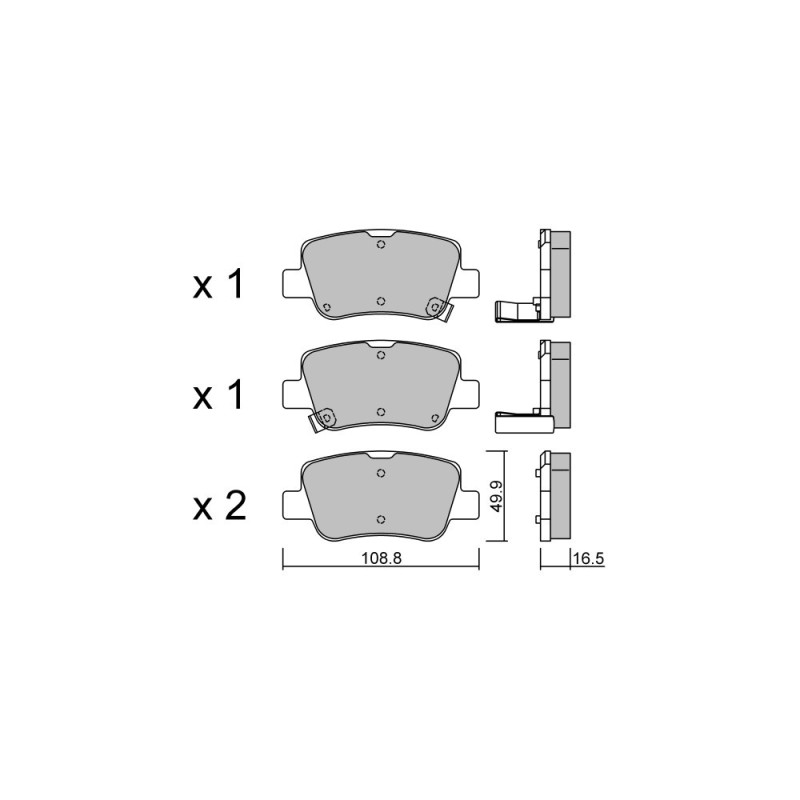 GT2i Club remblokken achter voor TOYOTA Avensis III SW (_T27_) 3.5 (GSV40_) 278pk 2008-11-01-2018-10-01 - GT-PC8980 - 3666618589671