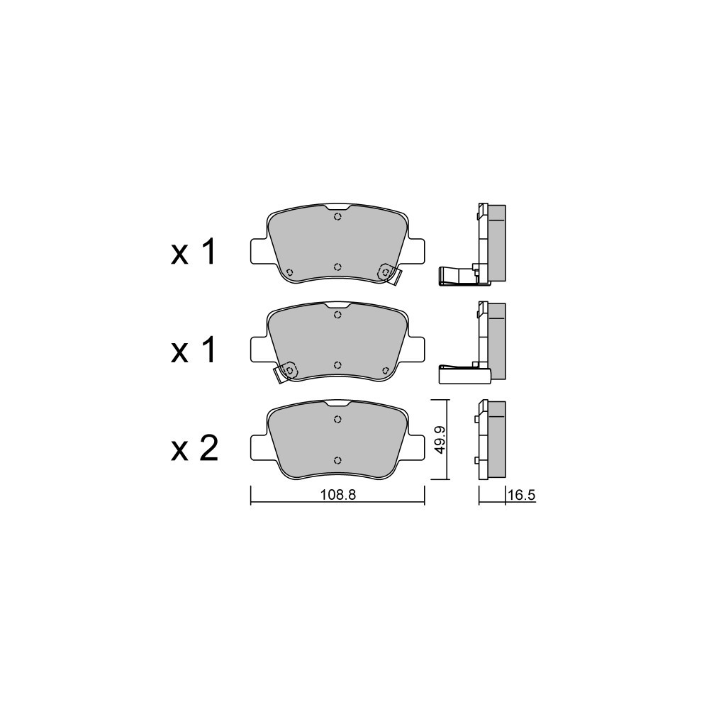 Plaquettes de frein GT2i Club Arrière pour TOYOTA Avensis III SW (_T27_) 3.5 (GSV40_) 278cv 2008-11-01-2018-10-01 - GT-PC8980 - 3666618589671