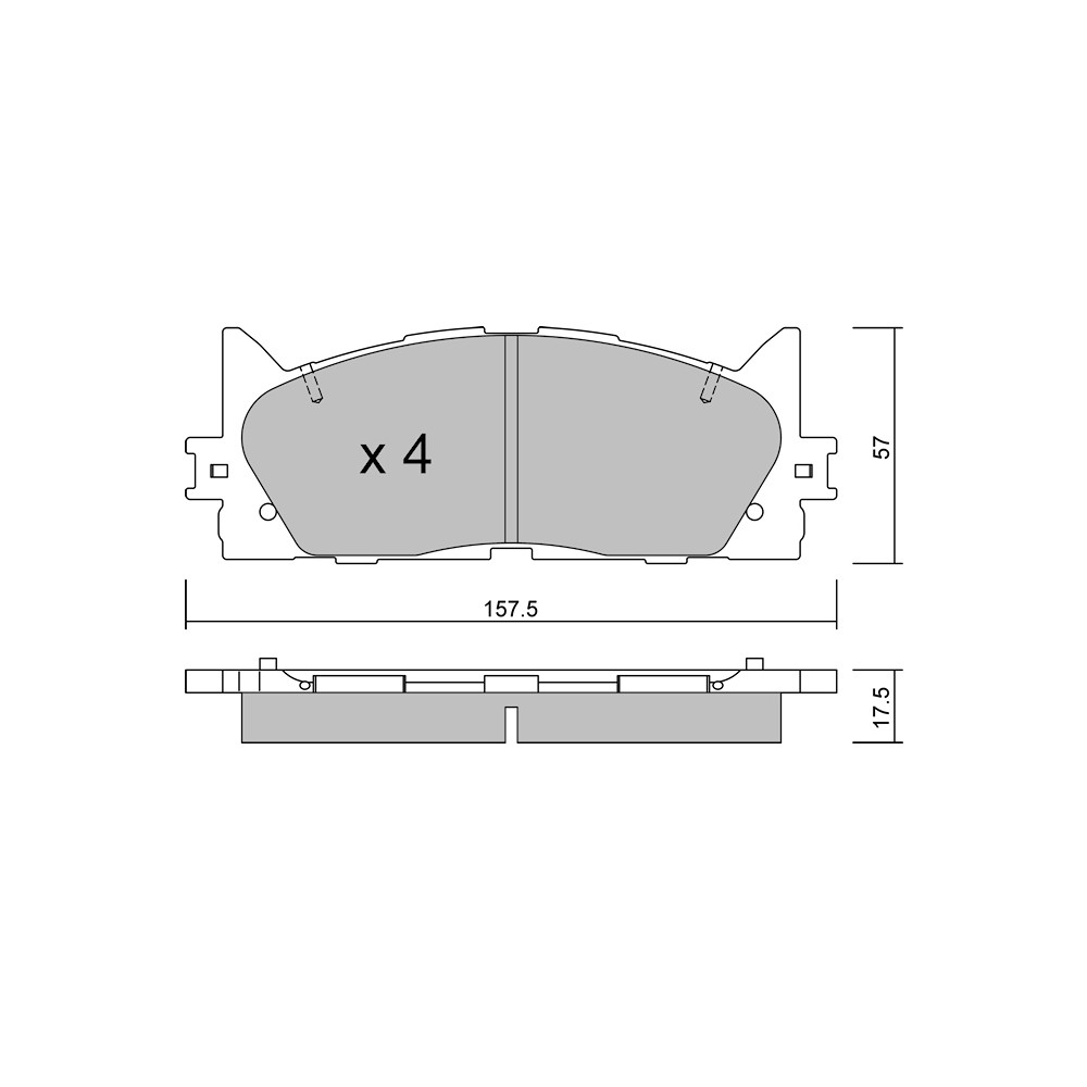 Plăcuțe de frână GT2i Club față pentru TOYOTA Camry (_V5_) Sedan 3.5 XLE (GSV70) 310cv 01.09.2011- - GT-PC8990 - 3666618589688