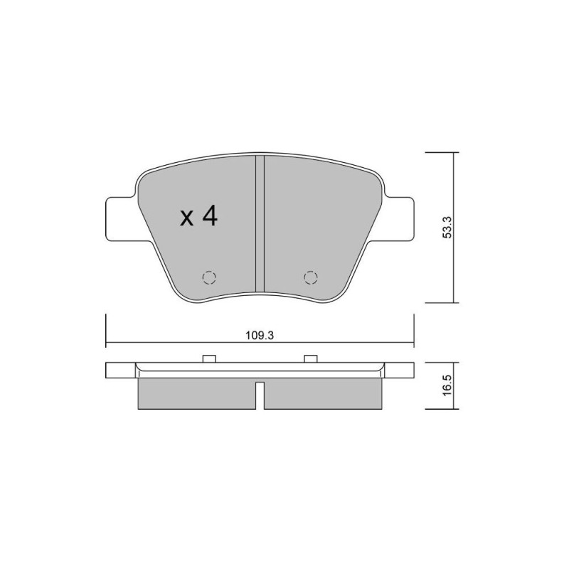 GT2i Club Remblokken achter voor VOLKSWAGEN Scirocco III (137, 138) 2.0 R 281pk 2008-05-01-2017-11-01 - GT-PC9060 - 3666618589732