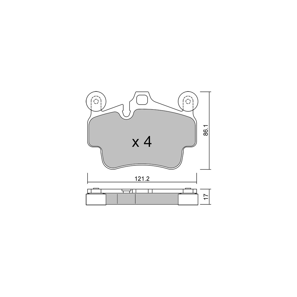 GT2i Club Front brake pads for PORSCHE 911 (997) 3.6 Carrera / Carrera 4 2006-12 - Brake calipers Brembo - GT-PC9090 - 3666618589756