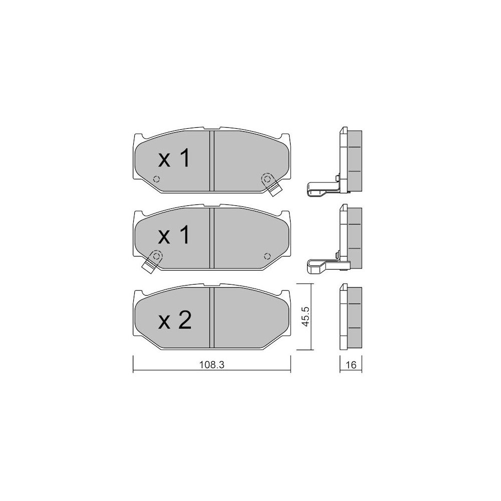 GT2i Club Front brake pads for SUZUKI Swift III (MZ, EZ) 3.8 V6 347cv 2005-02-01- - GT-PC9140 - 3666618589800