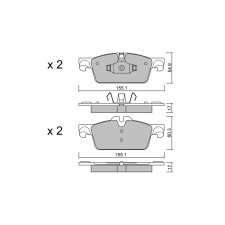 GT2i Club Front brake pads for PEUGEOT 508 I (8D_) 2.0 HDi 141cv 2010-11-01-2018-12-01
