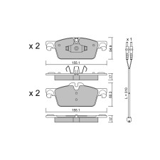 GT2i Club Avant remblokken voor PEUGEOT 508 I SW (8E_) 518 d 150pk 2010-11-01-2018-12-01 - GT-PC9340W - 3666618589893