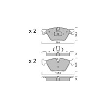 GT2i Club Avant remblokken voor BMW 5 VI (F10) 528 i 259pk 2009-06-01-2016-12-01 - GT-PC9350 - 3666618589909