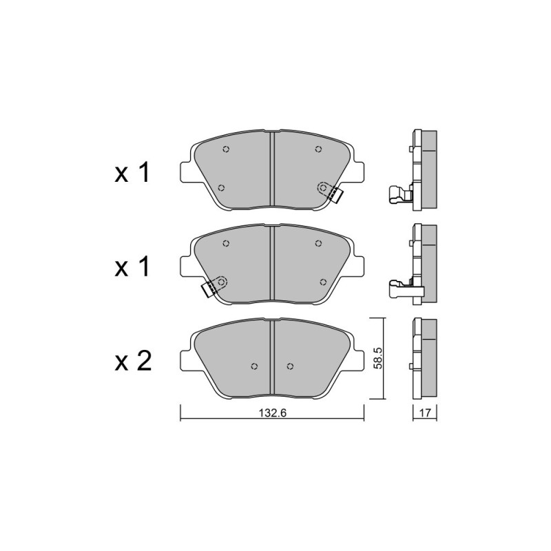 GT2i Club Avant remblokken voor HYUNDAI Sonata VI (YF) 3.6 283pk 2009-01-2015-12-01 - GT-PC9610 - 3666618590103