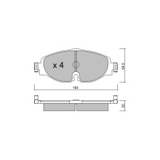 Plaquettes de frein GT2i Club Avant pour VOLKSWAGEN Caddy IV SW (SAB, SAJ) 2.0 TSI 4motion 281cv 2015-05-01-