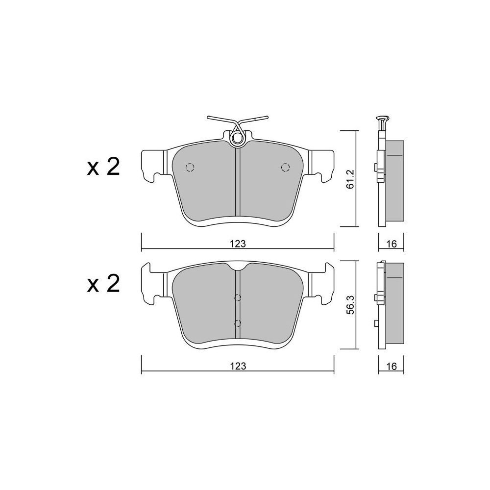 Remblokken GT2i Club Achter voor AUDI RS3 -S3 (8V) S3 2.0i 16V TFSi 2012-20 - Ate remklauwen - GT-PC9670 - 3661768552834