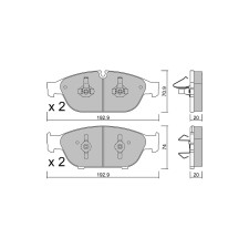 GT2i Club Avant remblokken voor AUDI A7 I Sportback (4GA, 4GF) S7 quattro 421pk 2010-10-01-2018-05-01 - GT-PC9690 - 3666618590189