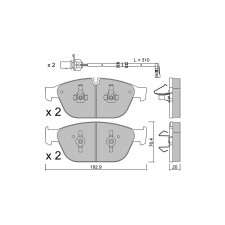 GT2i Club Avant remblokken voor AUDI Q5 I (8RB) S8 plus quattro 606pk 2008-11-01-2017-05-01 - GT-PC9700W - 3666618590219
