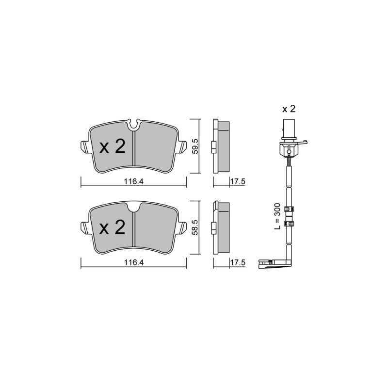 Remblokken GT2i Club Achter voor AUDI A8 III (4H2, 4H8, 4HC, 4HL, D4) S8 plus quattro 606pk 2009-11-01- - GT-PC9711W - 3666618590240