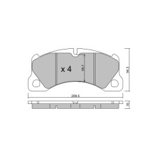 GT2i Club Avant remblokken voor AUDI E-Tron GT Sedan RS quattro 646pk 2020-11-01- - GT-PC9730 - 3666618590264