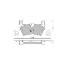 Plaquettes de frein GT2i Club Arrière pour PORSCHE Cayenne II (92A) 4.8 Turbo S 570cv 2010-05-01-