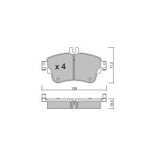 GT2i Club Avant remblokken voor MERCEDES BENZ A-Klasse III (W176) B 180 (246.242) 123pk 2012-06-01-2018-05-01 - GT-PC9800 - 3666618590356