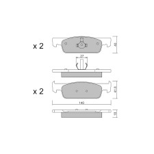 GT2i Club Avant remblokken voor RENAULT Clio IV (BH_)/ Lutecia 1.2 TCe 120 120pk 2012-11-01- - GT-PC9913 - 3666618590479