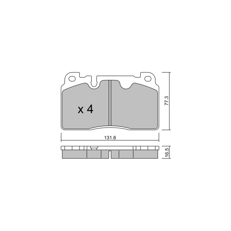 GT2i Club Avant remblokken voor AUDI Q5 I (8RB) SQ5 TDI quattro 313pk 2008-11-01-2017-05-01 - GT-PC9950 - 3666618590516