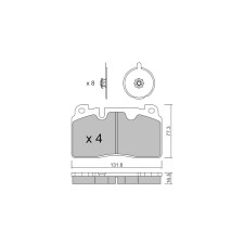Pastiglie freno anteriori GT2i Club per AUDI Q5 I (8RB) SQ5 TDI quattro 313cv 2008-11-01-2017-05-01