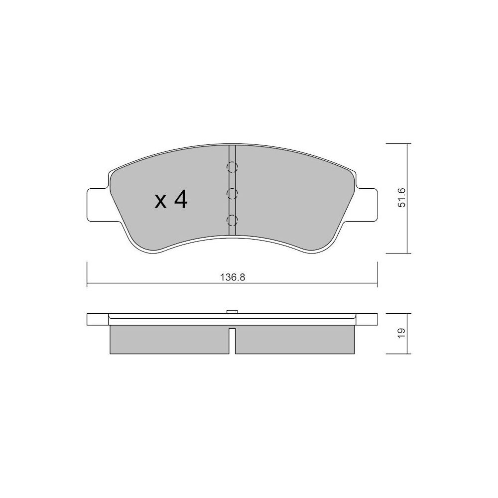 GT2i Club Avant remblokken voor CITROEN C2 (JM_) 1,6 VTS 90pk 2003-07-01-2012-09-01 - GT-PC3360 - 3661768552742