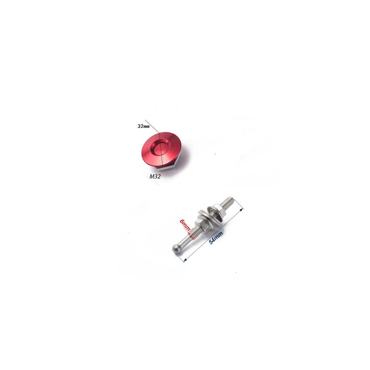 Push clip GT2i Petit Modèle Ø32mm - GT-PUSH-PM-32.N