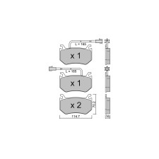 Remblokken GT2i Club Achter voor ALFA ROMEO Giulia II (952_) 2.9 GTA (952AAM24) 540pk 2015-10-01- - GT-PC11020 - 3666618580586