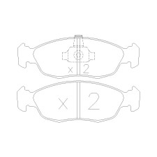 Pack freno dischi + pastiglie anteriori Citroën Savo VTS / Peugeot 106 S16