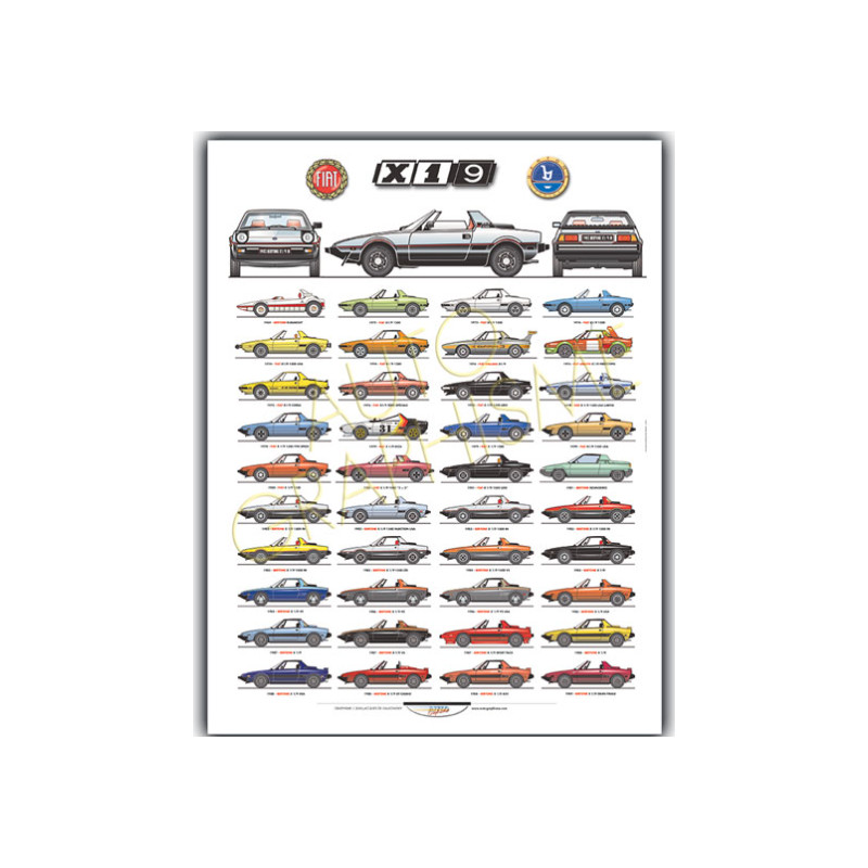 Poster Fiat bertone Alle X1-9 - AG-PFI01 - PFI01 - 36617681496910