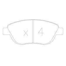 Plaquettes de frein GT2i Race Avant pour PEUGEOT 206 2.0i 16V RC Gr N - Etriers de frein Bosch