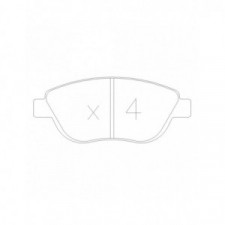 Plaquettes de frein GT2i Race Avant pour PEUGEOT 206 2.0i 16V RC Gr N - Etriers de frein Bosch