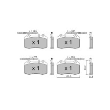Plaquettes de frein GT2i Club Avant pour PEUGEOT 406 Coupe (8C) 1.6 GTi 209cv 1997-03-01-2004-12-01