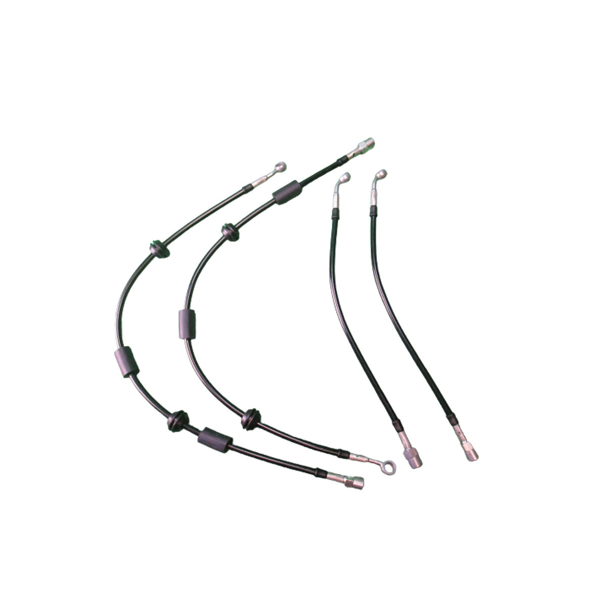 Set de furtunuri de frână VK2 spate pentru Alpine A110 fabricate după 2018, negru - GT-VK-ALP1-AR.N