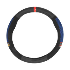 Zwarte stuurwielhoes met blauwe ORACLE RED BULL RACING strepen (Ø37 tot 39cm) - LI-12682 - 12682 - 8000866126823
